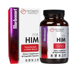 Bluebonnet Nutrition, Intimate Essentials For Him Testosterone & Libido Boost, 60 Vegetable Capsules