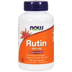 Рутин (Now Foods, Rutin), 450 мг, 100 вегетаріанських капсул