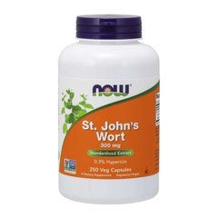 Зверобой (Now Foods, St. John's Wort) 300 мг, 250 вегетарианских капсул