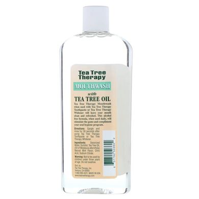 Ополаскиватель для рта с маслом чайного дерева (Tea Tree Therapy, Tea Tree Oil Mouthwash), 354 мл