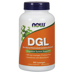 Де-Глицирризиновый экстракт солодки (Now Foods, DGL), 100 жевательных таблеток