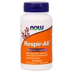 Респир-ол (Now Foods, Respir-All), 60 таблеток