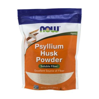 Подорожник (Now Foods, Psyllium Husk Powder), 680 грам