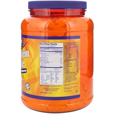 Изолят соевого протеина, безвкусный (Now Foods, Sports, Soy Protein Isolate, Natural Unflavored), 907 г
