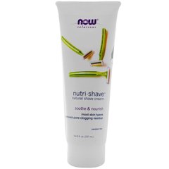 Натуральный крем для бритья (Now Foods, Nutri-Shave, Natural Shave Cream), 237 мл