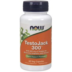 Тесто Джек 300 (Now Foods, TestoJack 300), 60 вегетаріанських капсул