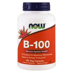 B-100 Комплекс (Now Foods, B-100), 100 вегетарианских капсул