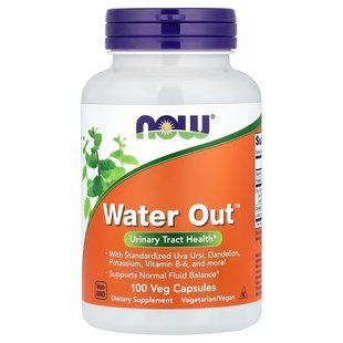 Баланс жидкости (Now Foods, Water Out), 100 вегетарианских капсул