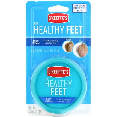 Крем для здоровья кожи стоп (O'Keeffe's, For Healthy Feet, Foot Cream), 91 г 