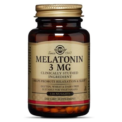 Мелатонін (Solgar, Melatonin), 3 мг, 120 таблеток