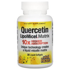 Кверцетин Липосомальный (Natural Factors, Quercetin LipoMicel Matrix), 30 жидких мягких капсул