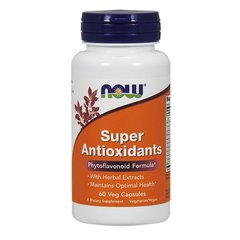 Супер Антиоксиданты (Now Foods, Super Antioxidants), 60 вегетарианских капсул