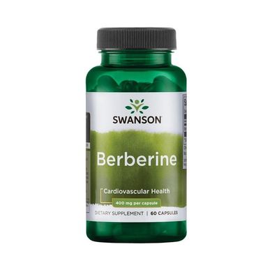 Берберин (Swanson, BERBERINE), 400 мг, 60 капсул