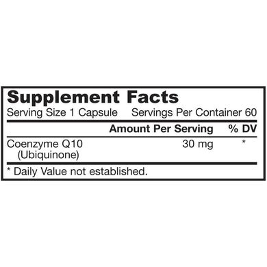 Коензим Q10 (Jarrow Formulas, Co-Q10), 30 мг, 60 капсул