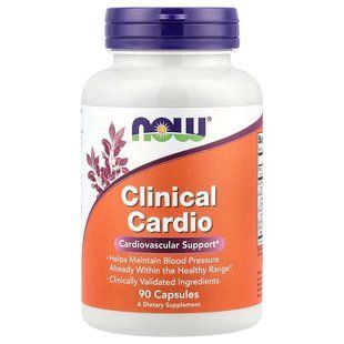 L-Карнітін +Коензим Q10, Підтримка серця (Now Foods, Clinical Cardio), 90 капсул