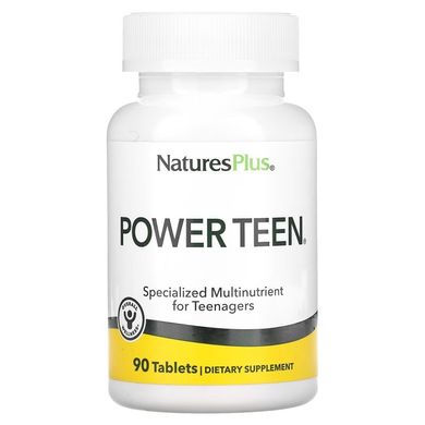 Мультивітаміни для підлітків (Nature's Plus, Power Teen), 90 таблеток