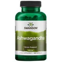 Ашвагандха (Swanson, Ashwagandha), 450 мг, 100 капсул