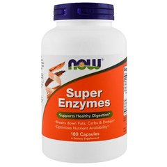 Супер Энзимы (Now Foods, Super Enzymes), 180 капсул