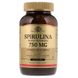 Спирулина (Solgar, Spirulina), 750 мг, 250 таблеток