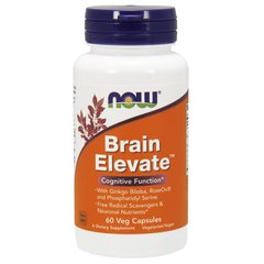 Брейн Елевейт (Now Foods, Brain Elevate), 60 вегетаріанських капсул