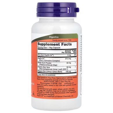 Гастро Комфорт (Now Foods, Gastro Comfort with PepZin GI), 60 капсул