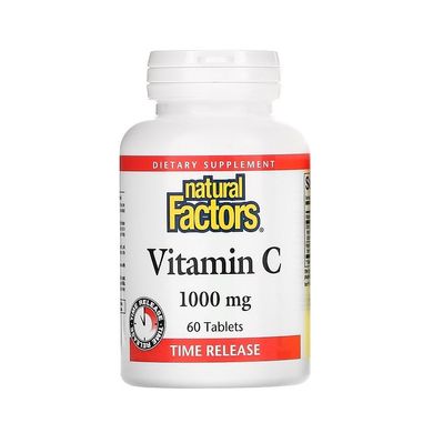 Вітамін С уповільненого вивільнення (Natural Factors Vitamin C, Time Release), 1000 мг, 60 таблеток