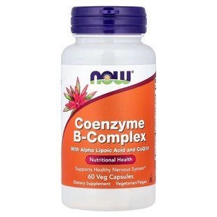 Коэнзим B-комплекс (Now Foods, Co-Enzyme B-Complex), 60 вегетарианских капсул