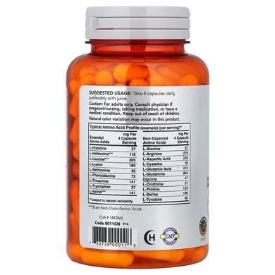 Аміно Комплекс (Now Foods, Amino Complete), 120 капсул