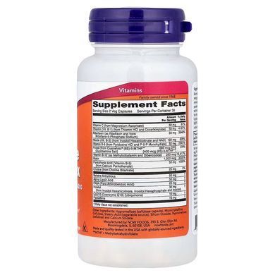 Коензим B-комплекс (Now Foods, Co-Enzyme B-Complex), 60 вегетаріанських капсул