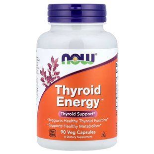 Тироїд Енерджі (Now Foods, Thyroid Energy), 90 вегетаріанських капсул