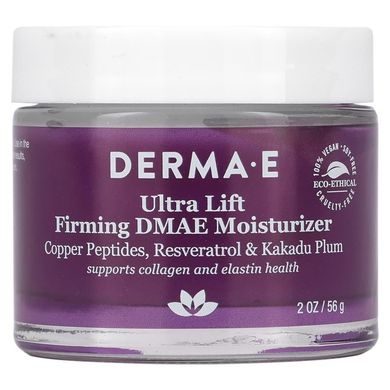 Зволожуючий ультра-ліфтинг крем з ДМАЕ (Derma E, Ultra Lift Firming DMAE Moisturizer), 56 г