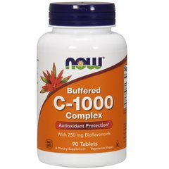 Вітамін С-1000 буферізований комплекс (Now Foods, Buffered C-1000 Complex), 90 таблеток