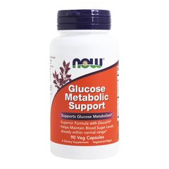 Глюкоза Метаболик (Now Foods, Glucose Metabolic Support), 90 вегетарианских капсул