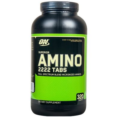 Амінокислоти Superior Amino 2222, 320 таблеток