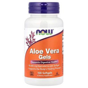 Алоэ Вера Гель (Now Foods, Aloe Vera Gels), 100 мягких капсул