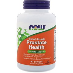 Здоров'я простати, клінічна сила (Now Foods, Clinical Strength Prostate Health), 90 м'яких капсул