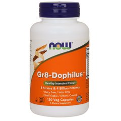 Gr8-Дофілус (Now Foods, Gr8-Dophilus), 120 вегетаріанських капсул