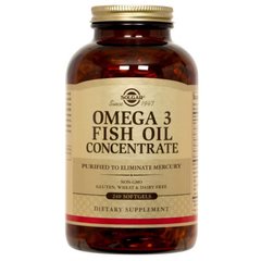 Омега-3 риб'ячий жир, концентрат (Solgar, Omega-3 Fish Oil Concentrate), 240 капсул