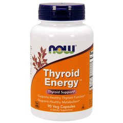 Тироид Энерджи (Now Foods, Thyroid Energy), 90 вегетарианских капсул