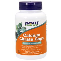 Кальция Цитрат (Now Foods, Calcium Citrate), 120 вегетарианских капсул