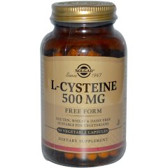 L–Цистеин (Solgar, L-Cysteine), 500 мг, 90 вегетарианских капсул