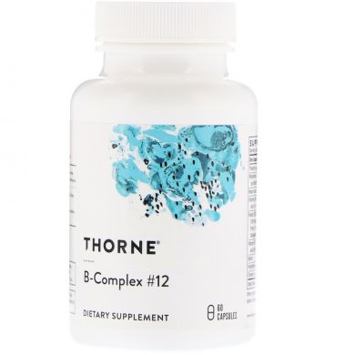В-комплекс #12 (Thorne Research, B-Complex #12), 60 капсул