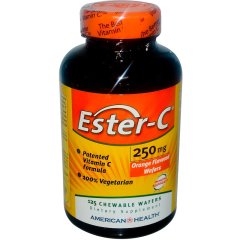 Эстер-Си (American Health, Ester-C, Orange Flavor), 250 мг, 125 жевательных таблеток