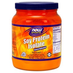 Ізолят соєвого протеїну, без смаку (Now Foods, Sports, Soy Protein Isolate, Natural Unflavored), 544 г 