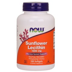 Now Foods, Sunflower Lecithin, 1200 mg, 100 Softgels