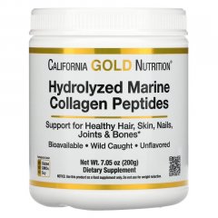 California Gold Nutrition, Hydrolyzed Marine Collagen Peptides, Unflavored, 200 g