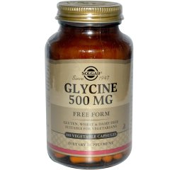 Глицин (Solgar, Glycine), 500 мг, 100 вегетарианских капсул