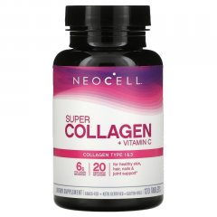 Супер Коллаген, Тип 1 и 3 (Neocell, Super Collagen, Type 1 & 3), 120 таблеток