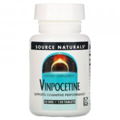 Винпоцетин (Source Naturals, Vinpocetine) 10 мг, 120 таблеток