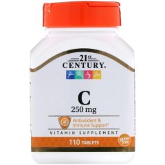 21st Century, Витамин C, 250 мг, 110 таблеток
